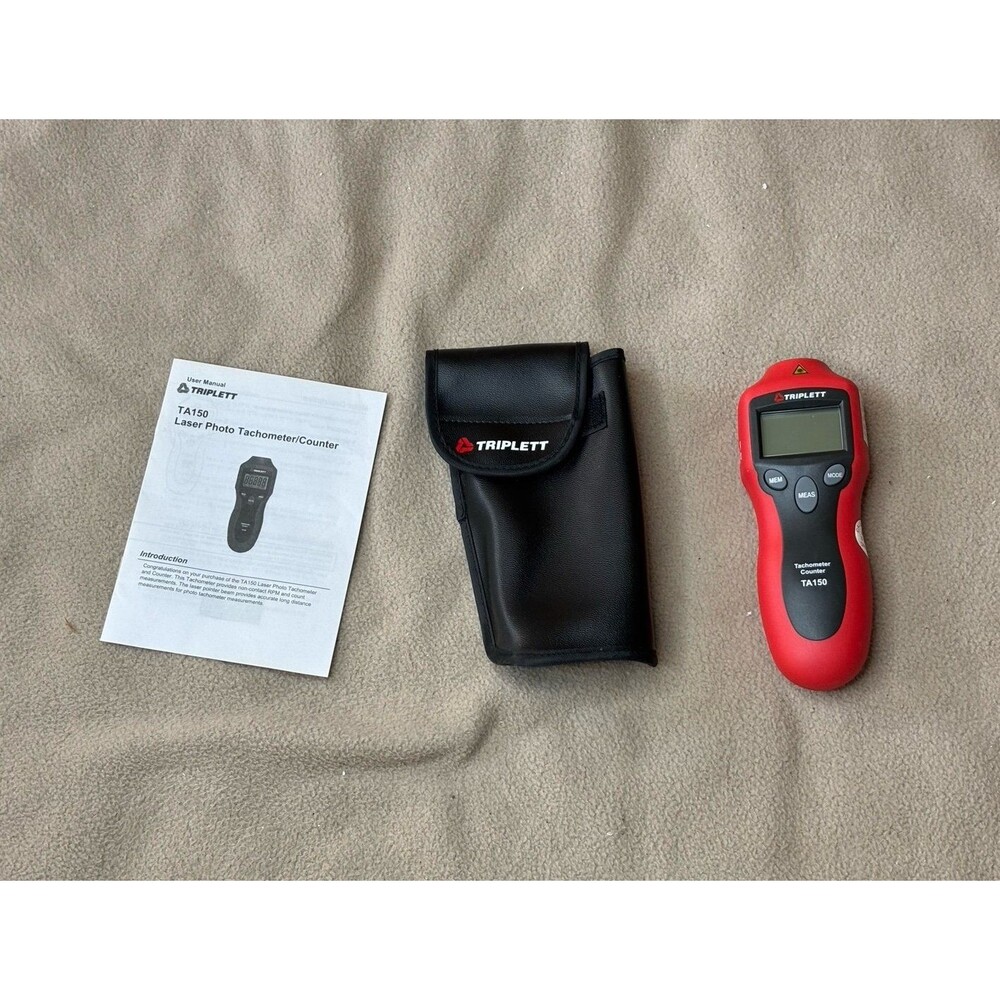 Triplett TA150 Digital Laser Tachometer Counter with Case